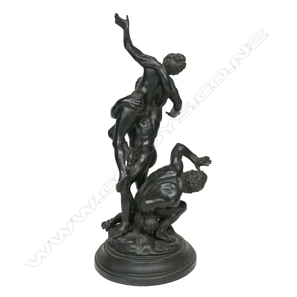 An early 20thC bronze 'The Abduction of a Sabine Woman', Image 1++