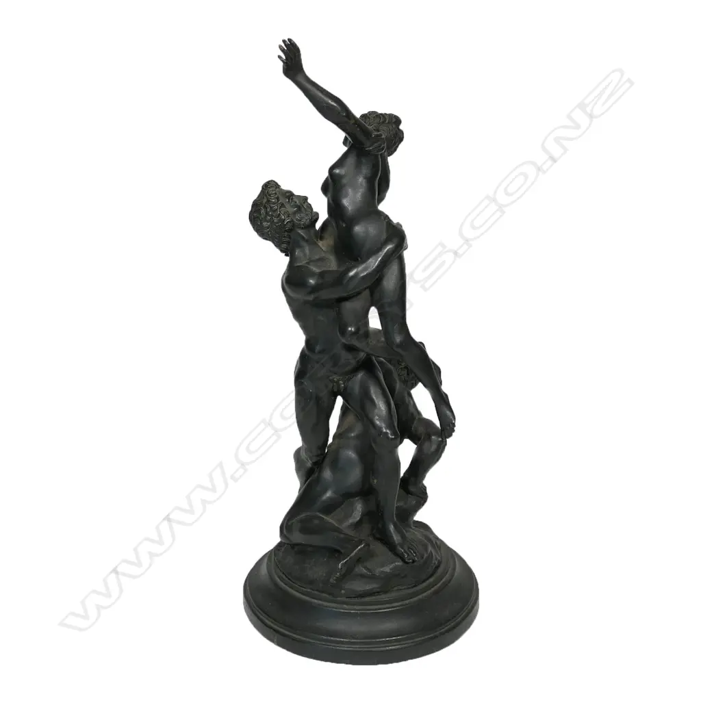 An early 20thC bronze 'The Abduction of a Sabine Woman', Image 1++
