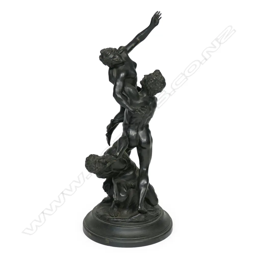 An early 20thC bronze 'The Abduction of a Sabine Woman', Image 1++