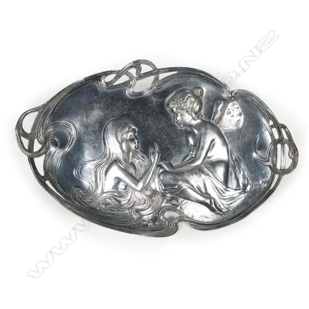 A WMF silver plate Art Nouveau tray, Image 1++