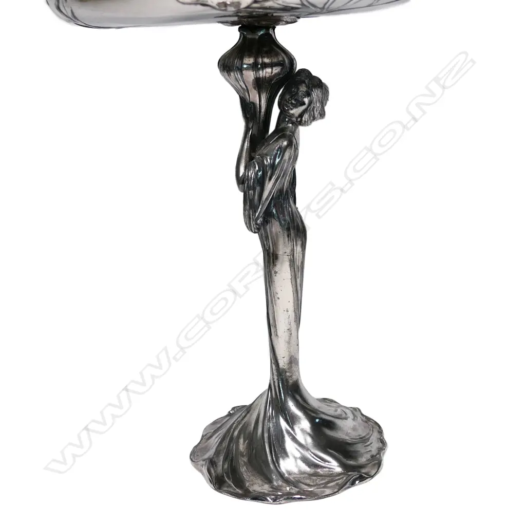 A WMF Art Nouveau silver plate comport, Image 1++