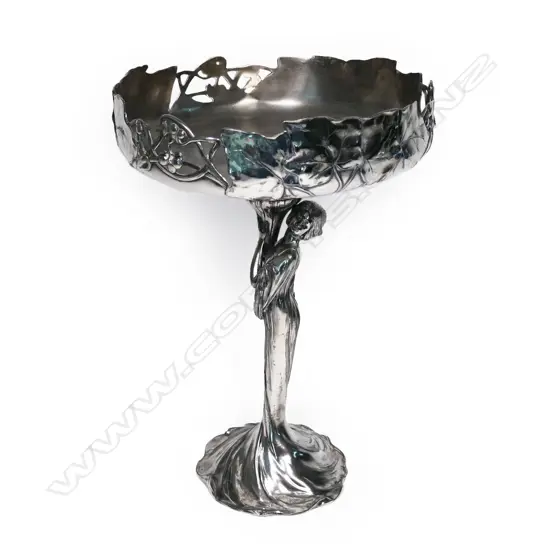 A WMF Art Nouveau silver plate comport,