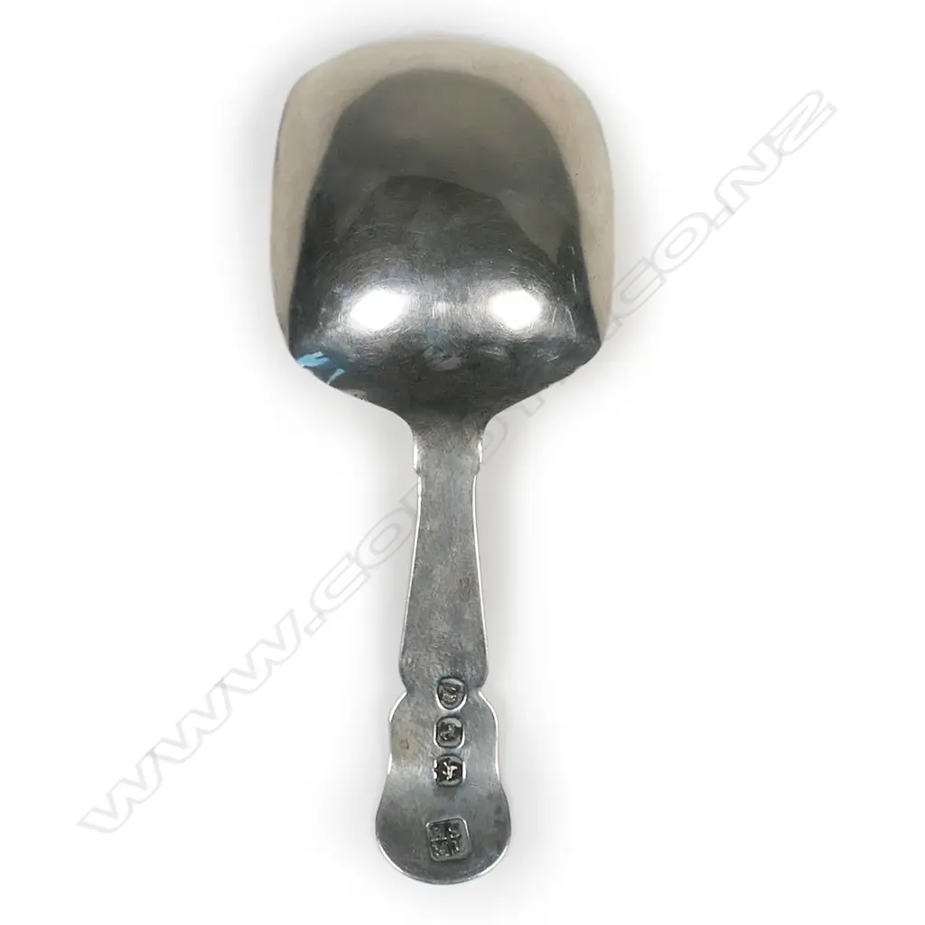 George III silver caddy spoon, Image 1++