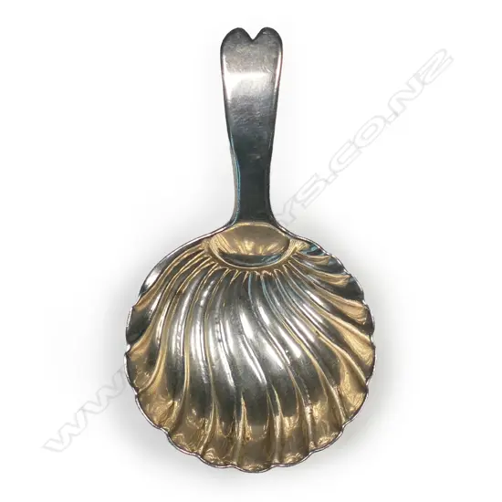 George III silver caddy spoon,