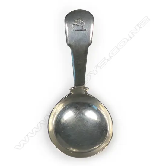 George III silver caddy spoon,