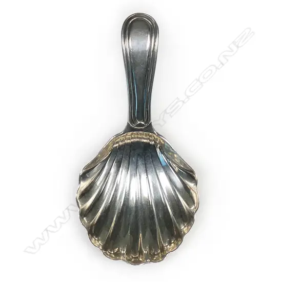 George III silver caddy spoon,