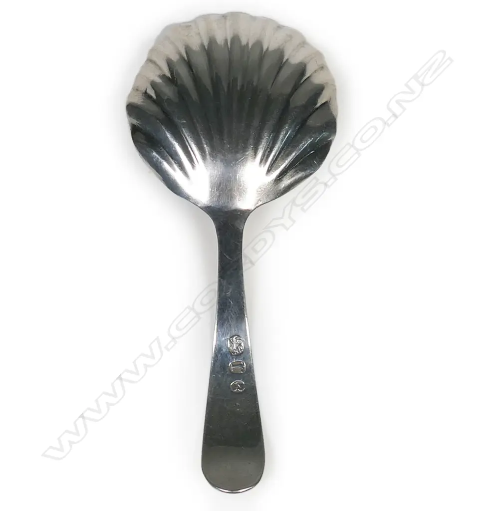 George III silver caddy spoon, Image 1++
