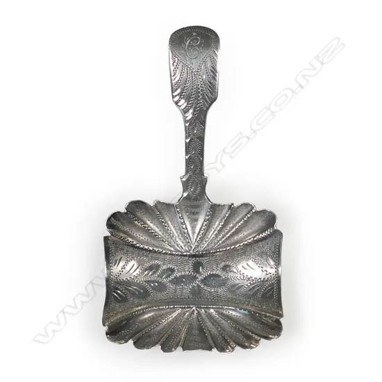 George IV silver caddy spoon,