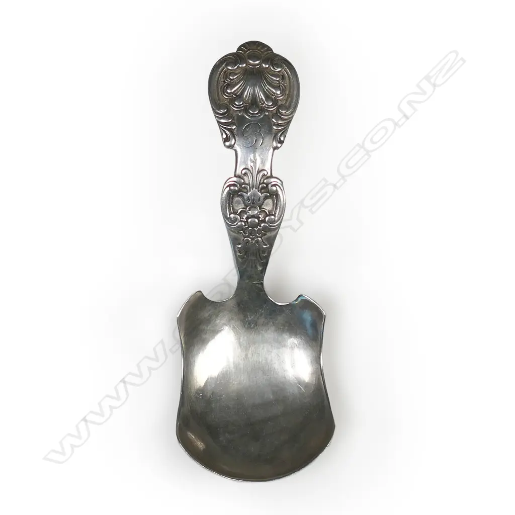 Victorian silver caddy spoon, Image 1++