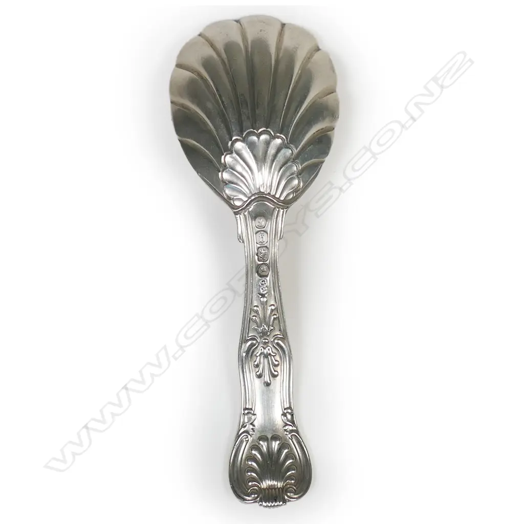 Victorian silver caddy spoon, Image 1++