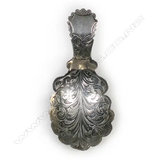 Victorian silver caddy spoon,