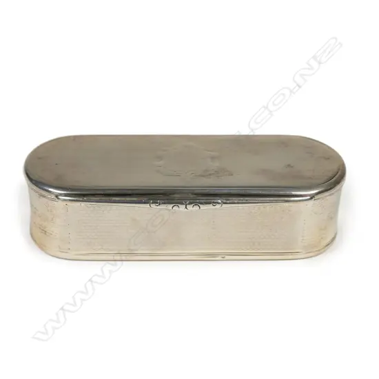 A historic Victorian Scottish silver table snuff box,
