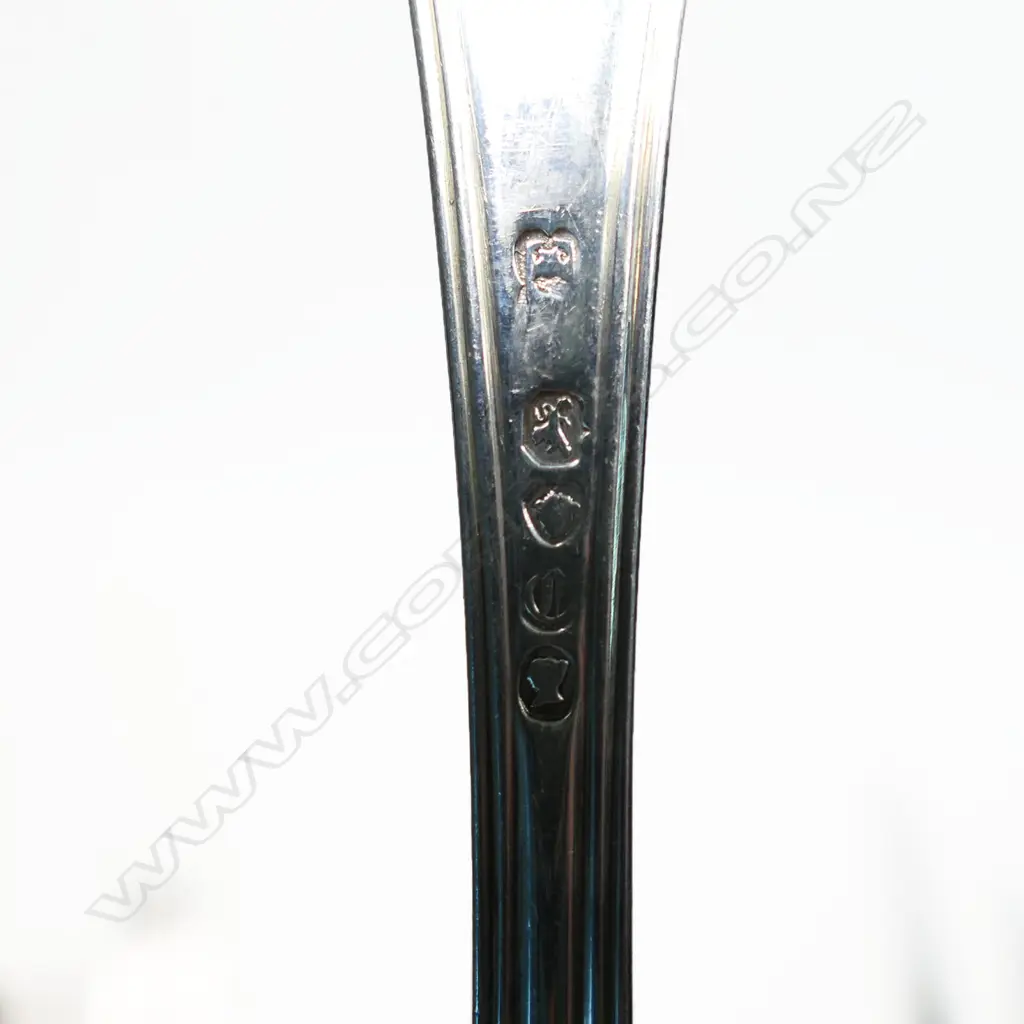 A Victorian silver Old English and thread twelve-person cutlery service: Image 1++
