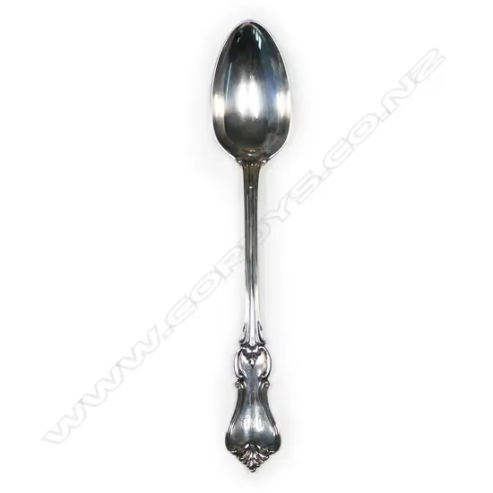 A Victorian silver pie spoon,