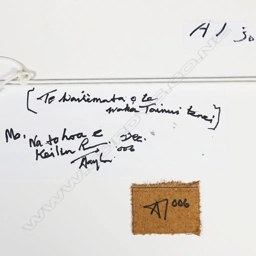 Alan Taylor (NZ 1933-2016) 'Te Waitemata o te Waka Tainui Tenei', Image 1++