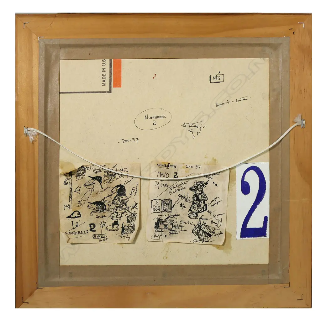 Alan Taylor (NZ 1933-2016), 'Numbirds2', Image 1++