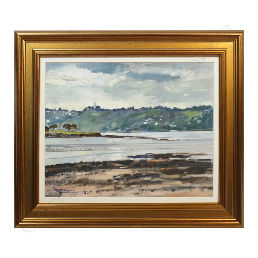 Russell Hollings (NZ 1948-) 'Days End Mangere Bridge', Image 1++
