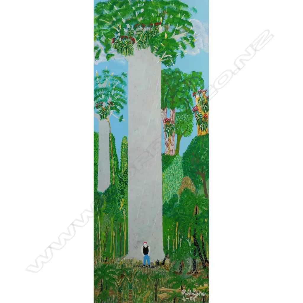 Richard (Dick) Lyne (1927-) 'Rakanui - Omahuta Forest Nth Auck.' Image 1++