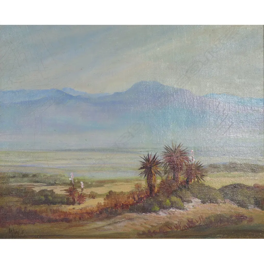 Henry William Kirkwood (1854-1925) untitled extensive landscape with cabbage trees, Image 1++