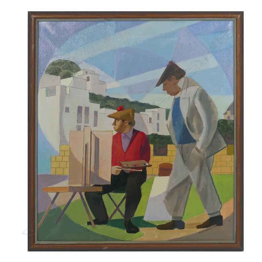 Ronald Walter (Ron) Stenberg (1919-2017) Double self-portrait, Image 1++