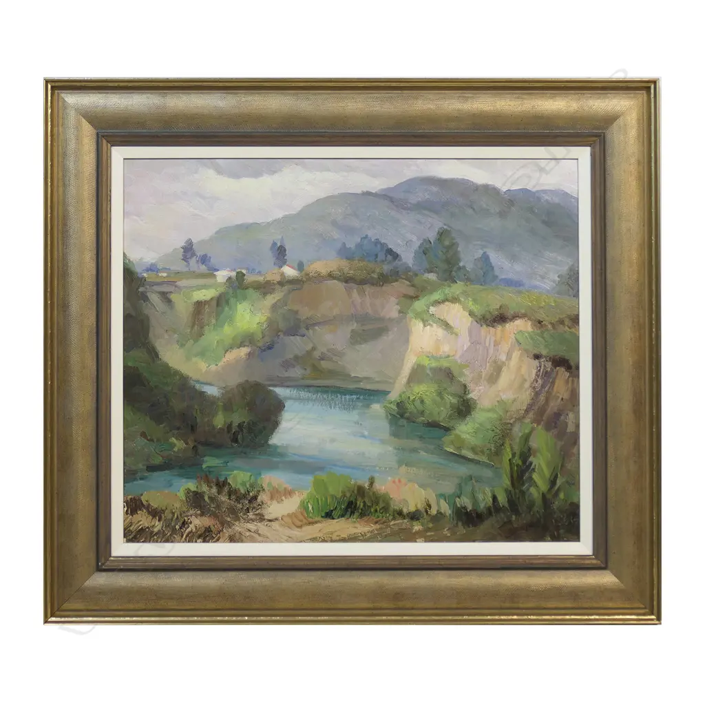 Ida G. Eise New Zealand (1894-1978) The Waikato at 'Taupo', Image 1++