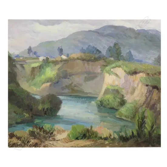 Ida G. Eise New Zealand (1894-1978) The Waikato at 'Taupo',