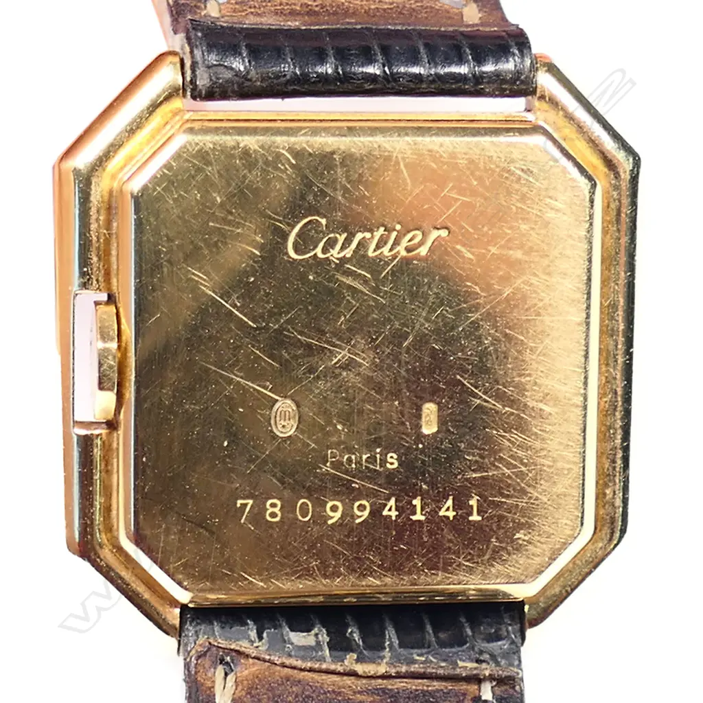 An 18ct gold Cartier Paris 'Ceinture' Jumbo wrist watch, Image 1++