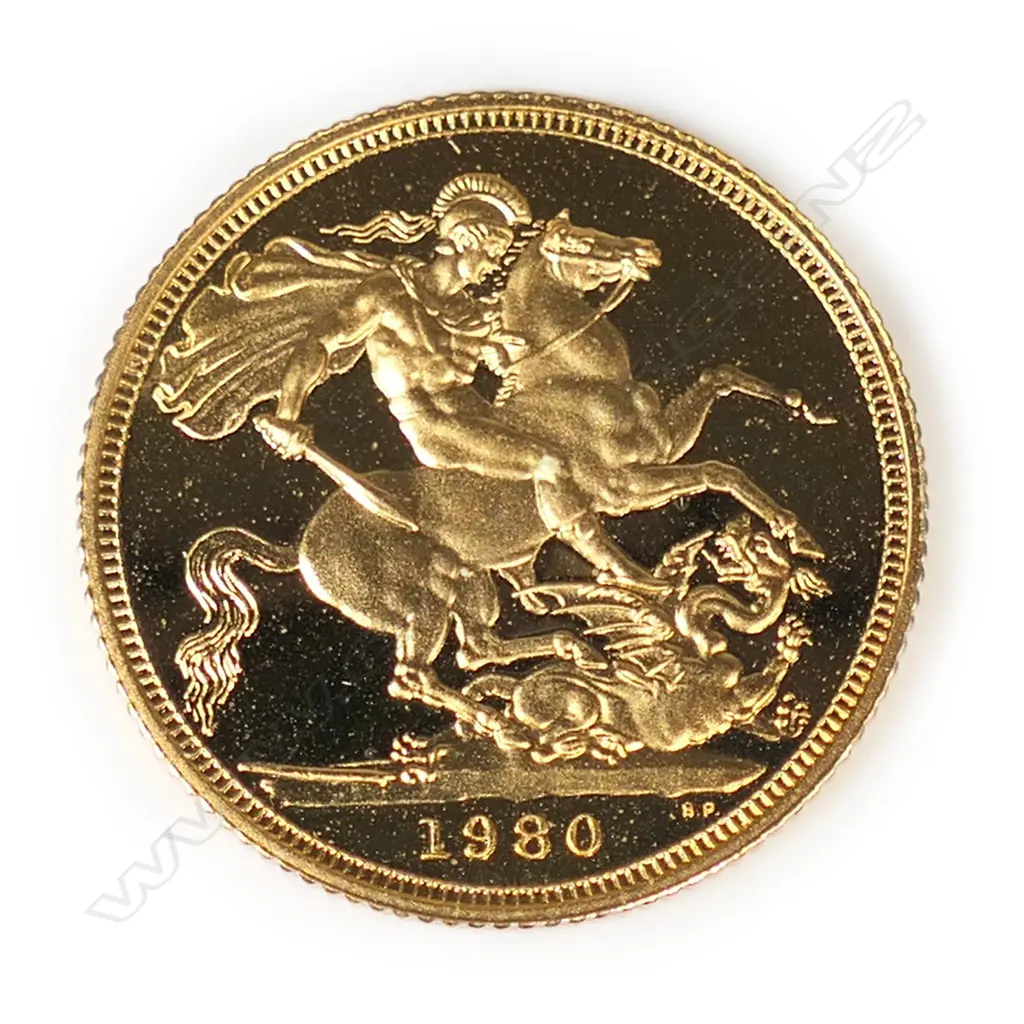 An Elizabeth II 1980 gold sovereign, Image 1++
