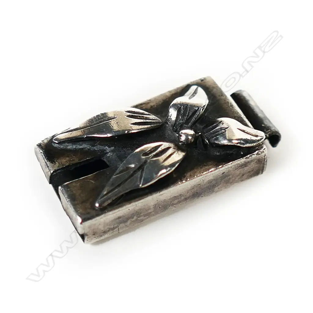 A vintage silver and onyx parure, Image 1++