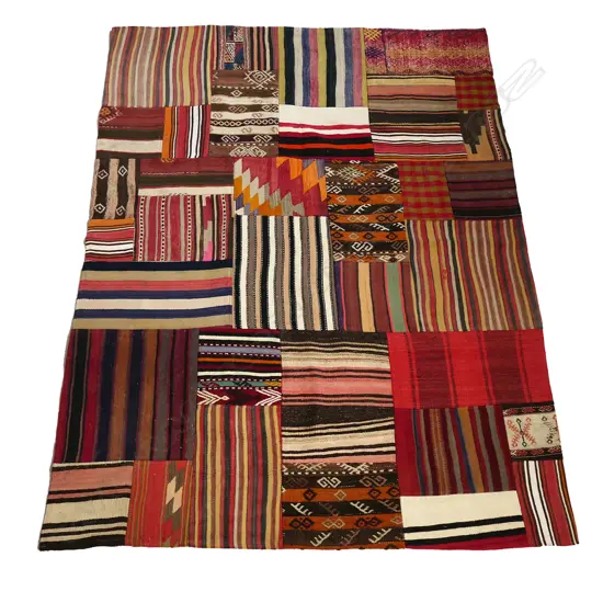 A Turkish patchwork carpet