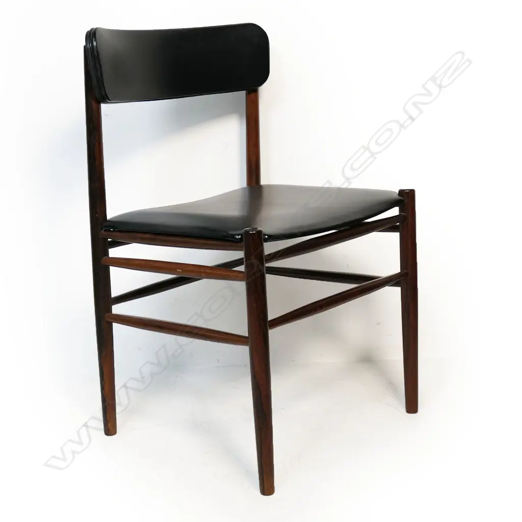 Four mid-century Danish rosewood dining chairs, Image 1++