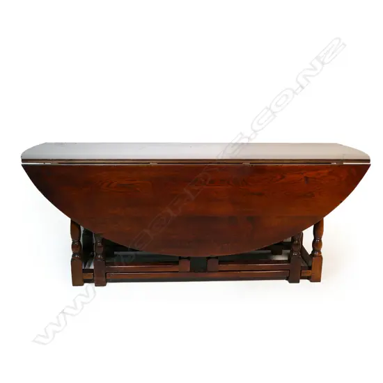 A 20thC oak 'Irish wake' table, of 18thC style,