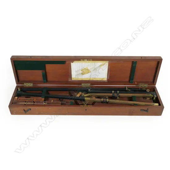 A vintage brass and steel pantagraph drawing instrument,