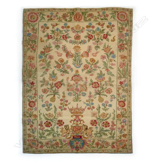 A commemorative tapestry wall hanging,