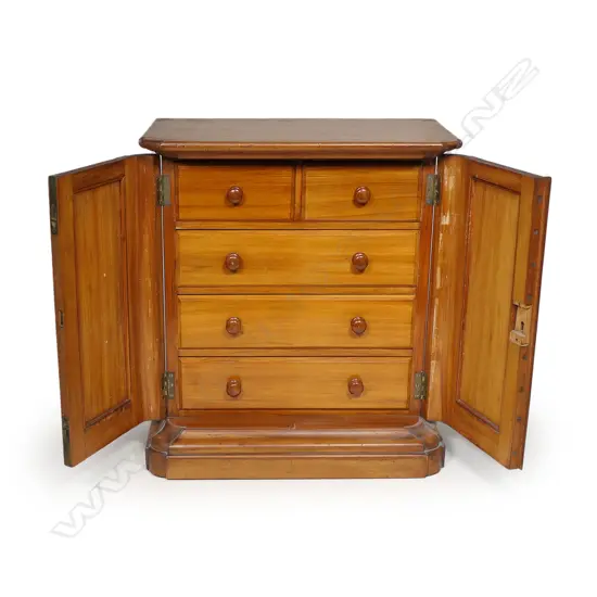 A colonial kauri apprentice chest,