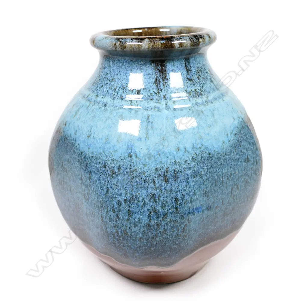 Peter Stichbury chun and tenmoku glazed vase, Image 1++