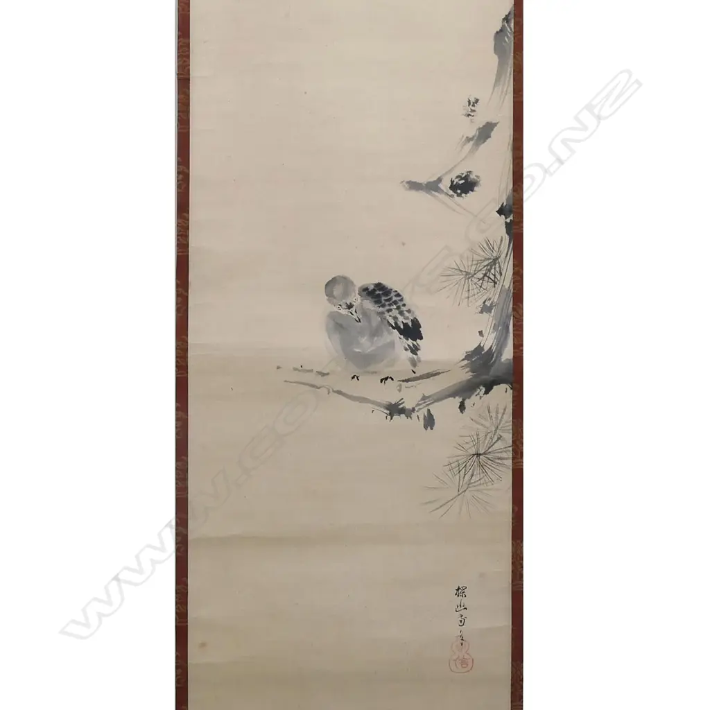 An old Chinese shui-me 水墨 watercolour triptych, Image 1++