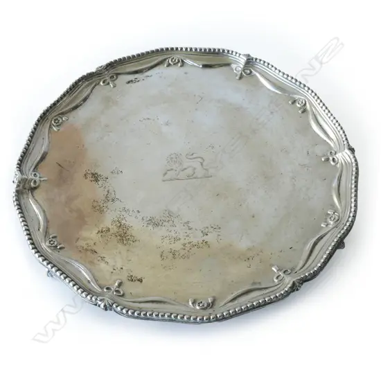 A George III silver salver,