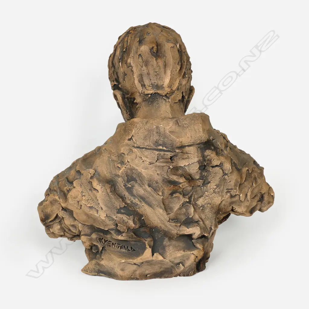 Ken Kendall terracotta bust of a Maori boy, Image 1++