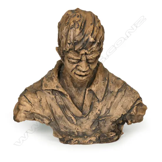 Ken Kendall terracotta bust of a Maori boy,