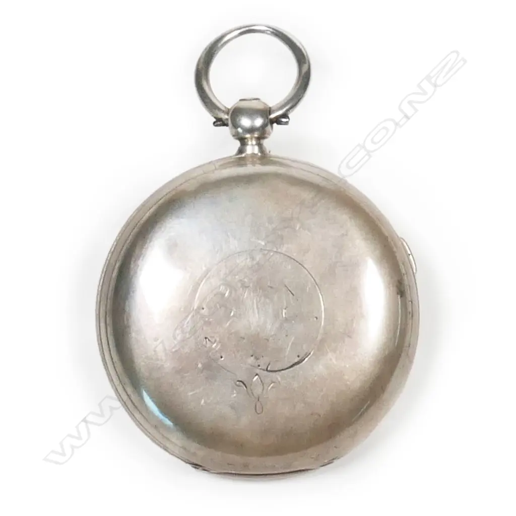 A Victorian silver cased pocket chronograph watch, by Stewart Dawson & Co, Liverpool Image 1++
