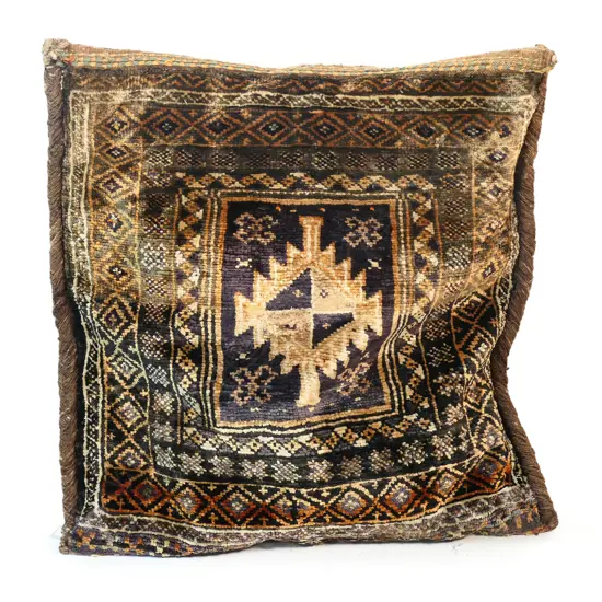 A hand-knotted Persian scatter cushion,