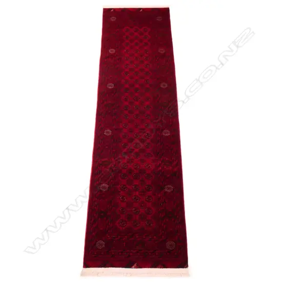 A hand-knotted Turkoman runner,