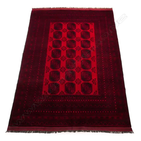 A hand knotted Ersari rug,