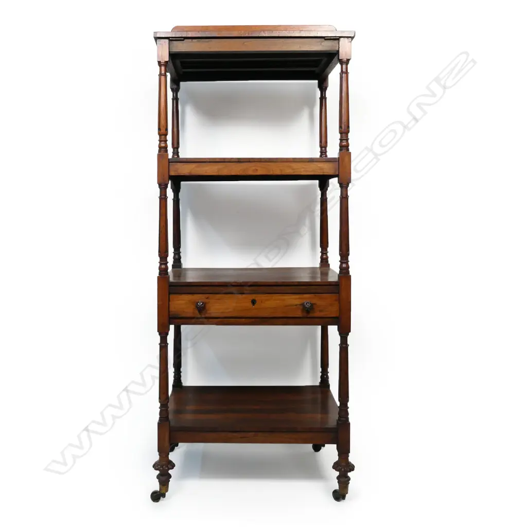 A William IV four tier rosewood whatnot, Image 1++