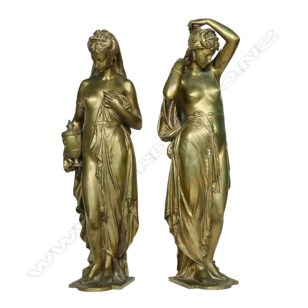 A pair of French bronze figures, Image 1++