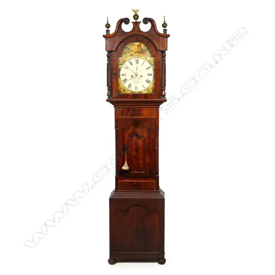 A Victorian mahogany longcase clock,