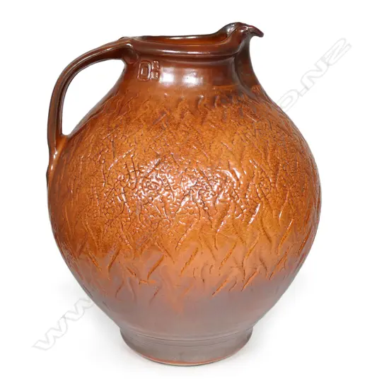 A large impressive Greg Barron Shino jug,