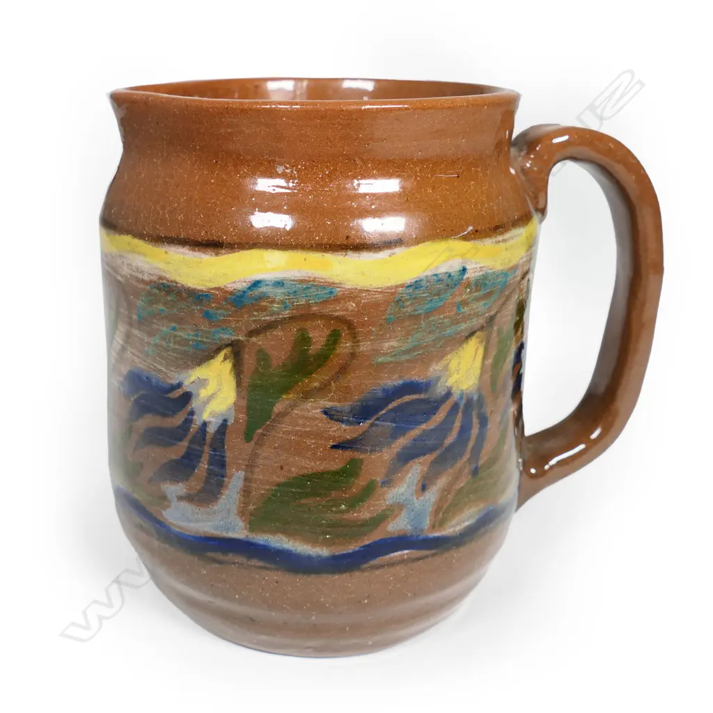 Elizabeth Lissaman 1959 studio pottery jug, Image 1++