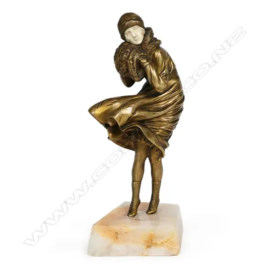 An Art Deco Demetre Chiparus figurine 'The Squall’,